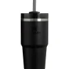 Stanley Gift For Dad|Water Bottle*- 20Oz Quencher H2.0 FlowState Stainless Steel Vacuum Insulated Tumbler, Black