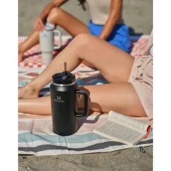 Stanley Water Bottle|Dishes, Utensils & Food Containers*- 64Oz Quencher H2.0 FlowState Stainless Steel Vacuum Insulated Tumbler, Black