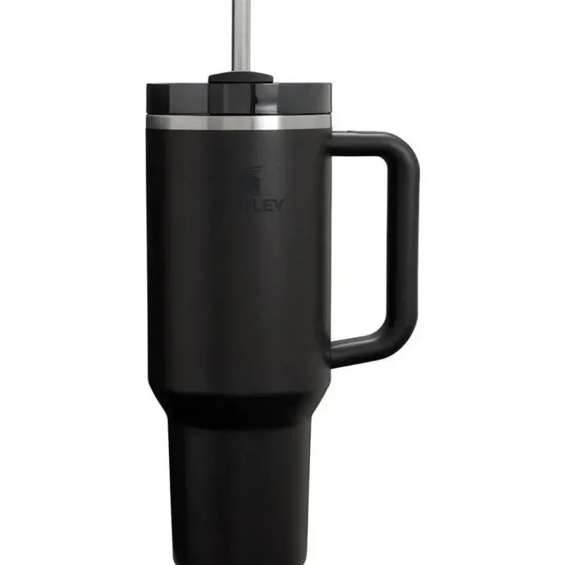 Stanley Gift For Mom|Water Bottle*- 40Oz Quencher H2.0 FlowState Stainless Steel Vacuum Insulated Tumbler, Black