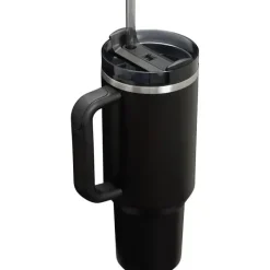 Stanley Gift For Mom|Water Bottle*- 40Oz Quencher H2.0 FlowState Stainless Steel Vacuum Insulated Tumbler, Black