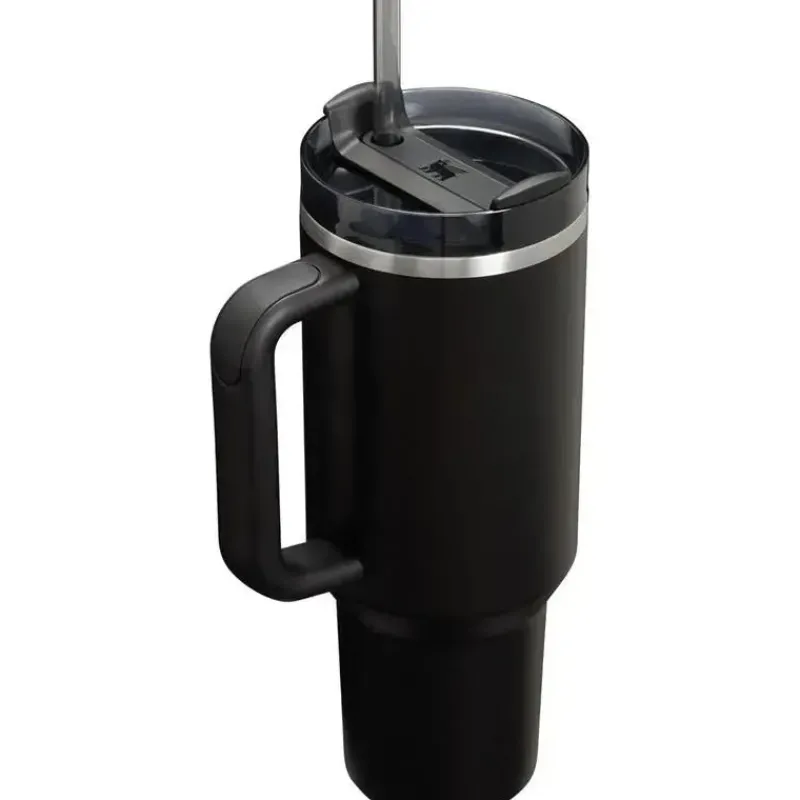 Stanley Gift For Mom|Water Bottle*- 40Oz Quencher H2.0 FlowState Stainless Steel Vacuum Insulated Tumbler, Black