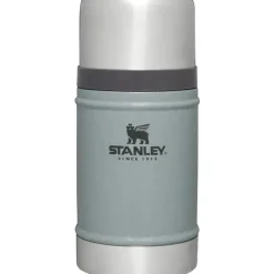 Stanley Gift For Dad|Water Bottle*- 24Oz The Legendary Classic Food Jar, Hammertone Silver