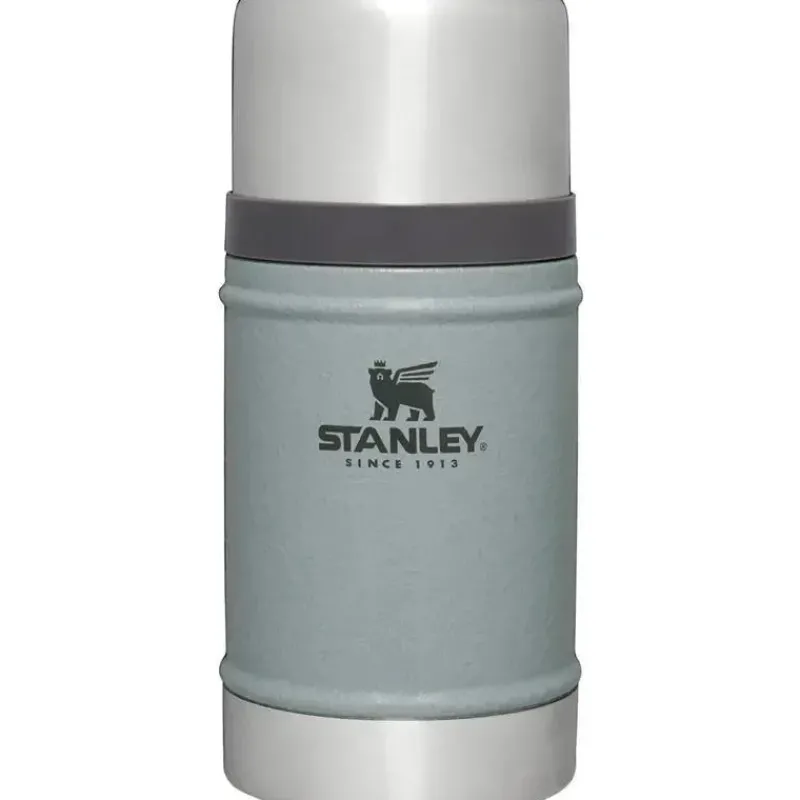 Stanley Gift For Dad|Water Bottle*- 24Oz The Legendary Classic Food Jar, Hammertone Silver