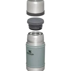 Stanley Gift For Dad|Water Bottle*- 24Oz The Legendary Classic Food Jar, Hammertone Silver