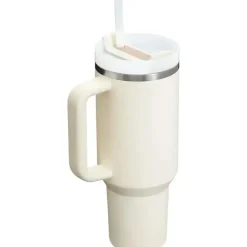 Stanley Insulated Cups|Dishes, Utensils & Food Containers*- Quencher H2.0 FlowState Stainless Steel Vacuum Insulated Tumbler, 40 oz, Cream