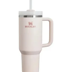 Stanley Gift For Mom|Insulated Cups*- Quencher H2.0 FlowState Stainless Steel Vacuum Insulated Tumbler, 40 oz, Rose Quartz