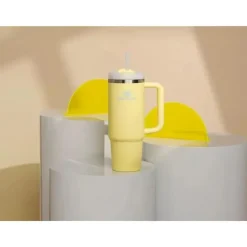 Stanley Insulated Cups|Dishes, Utensils & Food Containers*- Quencher H2.0 FlowState Stainless Steel Vacuum Insulated Tumbler, 30 oz, Pomelo