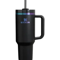 Stanley Water Bottle|Dishes, Utensils & Food Containers*- Quencher H2.0 Tumbler with Handle and Straw 40 Oz, Black Chrome