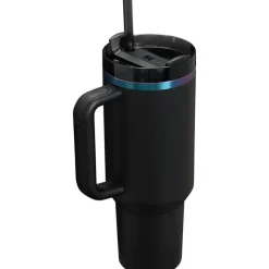 Stanley Water Bottle|Dishes, Utensils & Food Containers*- Quencher H2.0 Tumbler with Handle and Straw 40 Oz, Black Chrome