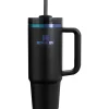 Stanley Water Bottle|Dishes, Utensils & Food Containers*- Quencher H2.0 Tumbler with Handle and Straw 30 Oz, Black Chrome