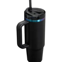 Stanley Water Bottle|Dishes, Utensils & Food Containers*- Quencher H2.0 Tumbler with Handle and Straw 30 Oz, Black Chrome