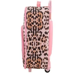 Kids Stephen Joseph Kids Bags & Backpacks*- All Over Print Rolling Luggage, Leopard