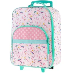 Kids Stephen Joseph Kids Bags & Backpacks*- All Over Print Rolling Luggage, Unicorn
