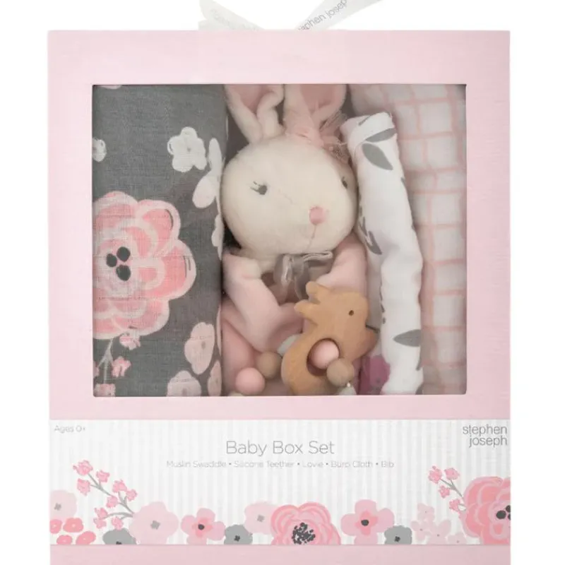 Stephen Joseph Easter*- Baby Box Set Charcoal Flower
