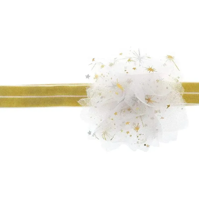 Stephen Joseph Dresses|Baby Dresses & Skirts*- Baby Girls Tutu & Head Band Set, Golden Pearl
