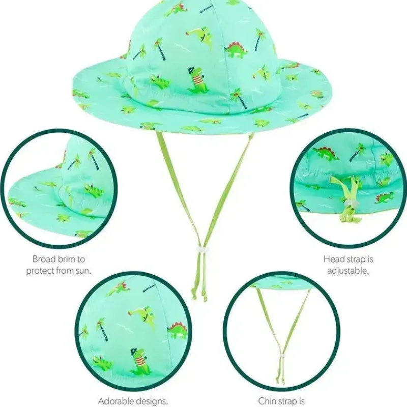 Stephen Joseph Baby Hats*- Baby Sun Hat, Dino