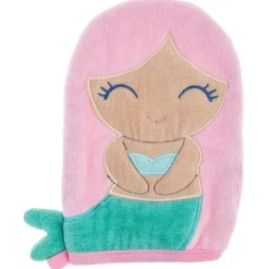 Stephen Joseph Baby Washcloths*- Bath Mitt W/ Finger Puppet, Mermaid