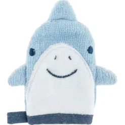 Stephen Joseph Baby Washcloths*- Bath Mitt W/ Finger Puppet, Shark
