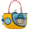 Stephen Joseph Water Toys*- Beach Totes With Sand Toy Play Set Pirate Dog