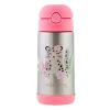Stephen Joseph Straw, Sippy & Training Cups|Dishes, Utensils & Food Containers*- Double Wall Stainless Steel Bottle, Leopard