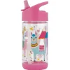 Stephen Joseph Straw, Sippy & Training Cups|Dishes, Utensils & Food Containers*- Kids Flip Top Water Bottle, 10 oz, Llama
