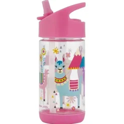 Stephen Joseph Straw, Sippy & Training Cups|Dishes, Utensils & Food Containers*- Kids Flip Top Water Bottle, 10 oz, Llama