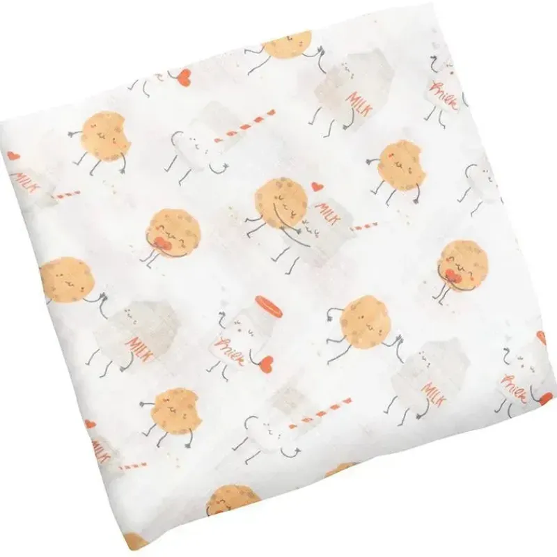 Stephen Joseph Blankets & Quilts*- Muslin Blanket, Milk & Cookies