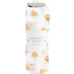Stephen Joseph Blankets & Quilts*- Muslin Blanket, Milk & Cookies
