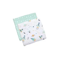 Stephen Joseph Blankets & Quilts*- 2Pk Space Muslin Blanket Set