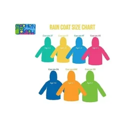 Stephen Joseph Rain Accessories*- Raincoat, Rainbow (Size: 2T)