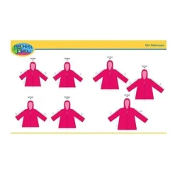 Stephen Joseph Rain Accessories*- Raincoat, Rainbow (Size: 2T)