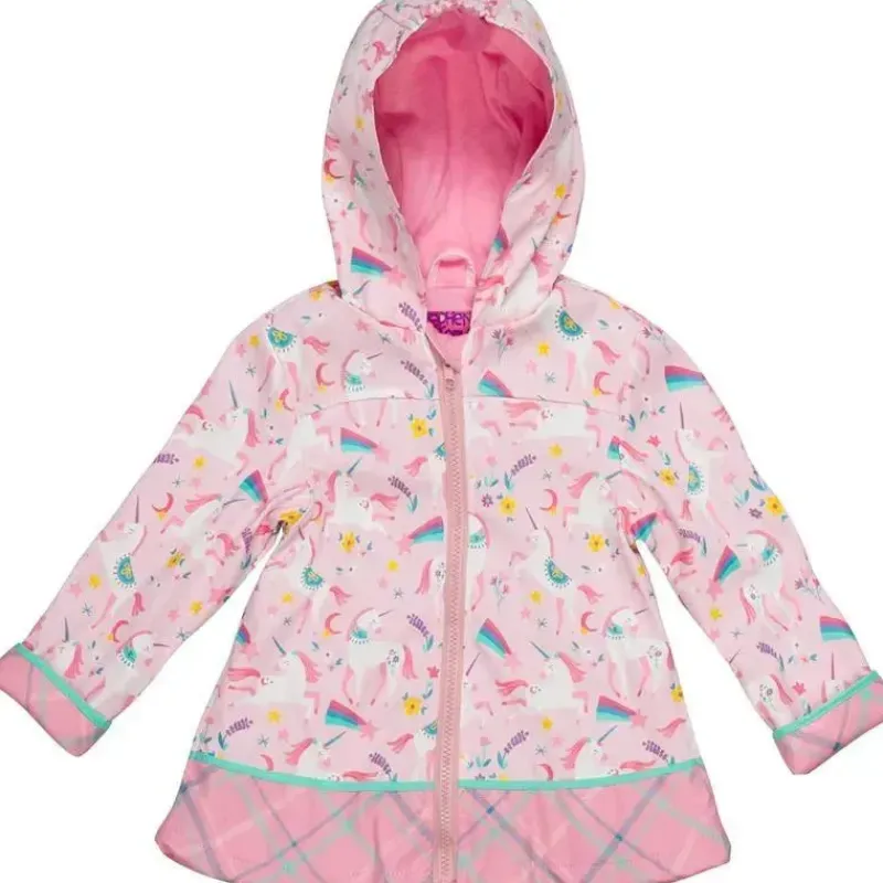 Stephen Joseph Rain Accessories*- Raincoat, Pink Unicorn (Size 6/6X)
