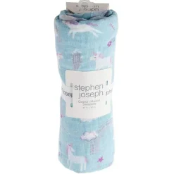 Stephen Joseph Blankets & Quilts*Unicorn Muslin Baby Blankets