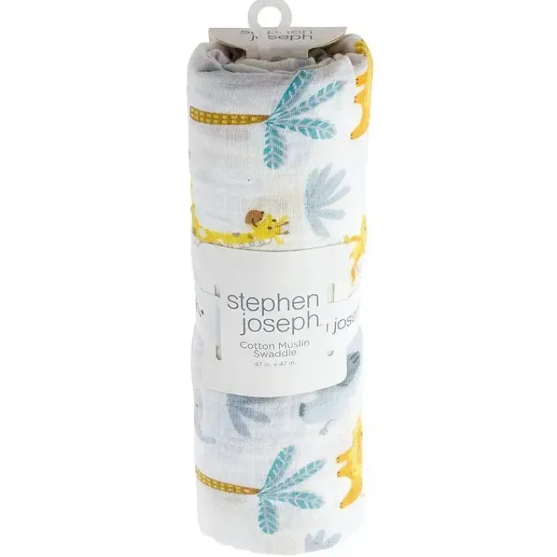Stephen Joseph Blankets & Quilts*Zoo Muslin Baby Blankets