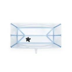Stokke Bath Tubs & Seats*® - Flexi Bath® | Foldable Baby Bath Tub Bundle, Ocean Blue