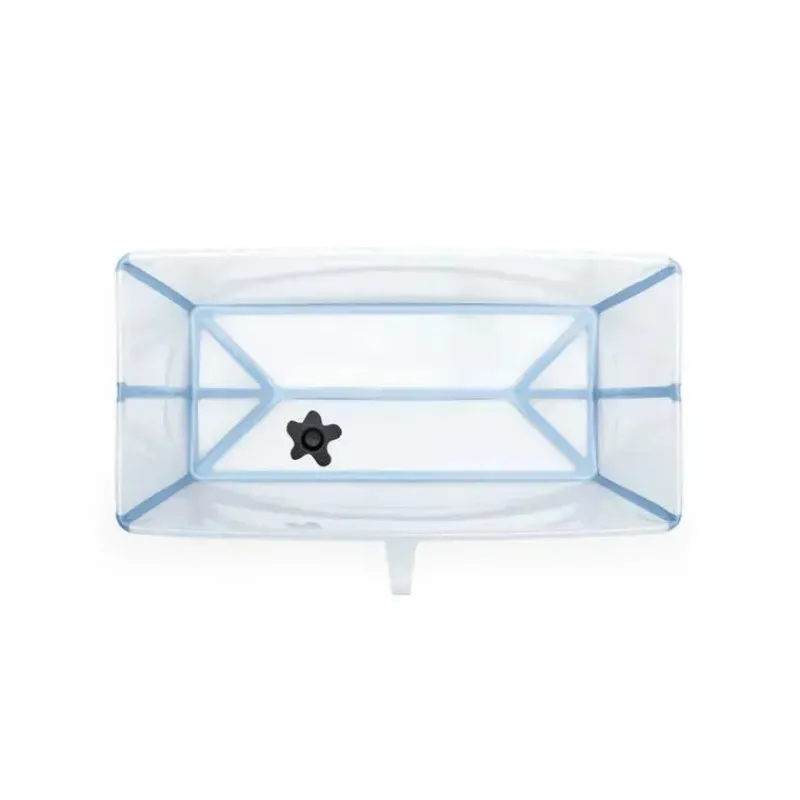 Stokke Bath Tubs & Seats*® - Flexi Bath® | Foldable Baby Bath Tub Bundle, Ocean Blue