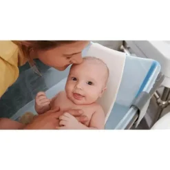 Stokke Bath Tubs & Seats*® - Flexi Bath® | Foldable Baby Bath Tub Bundle, Ocean Blue