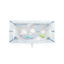 Stokke Bath Tubs & Seats*® - Flexi Bath® | Foldable Baby Bath Tub Bundle, Ocean Blue