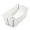 Stokke Bath Tubs & Seats*- Flexi Bath Bundle Folding Baby Bathtub with Newborn Support, White/Grey