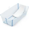 Stokke Bath Tubs & Seats*- Flexi Bath Tub X-Large Bundle, Ocean Blue