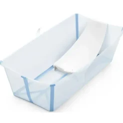 Stokke Bath Tubs & Seats*- Flexi Bath Tub X-Large Bundle, Ocean Blue