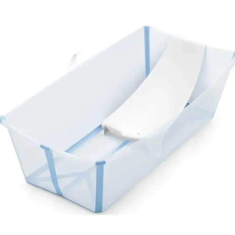 Stokke Bath Tubs & Seats*- Flexi Bath Tub X-Large Bundle, Ocean Blue
