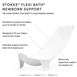 Stokke Bath Tubs & Seats*- Flexi Bath Tub X-Large Bundle, White