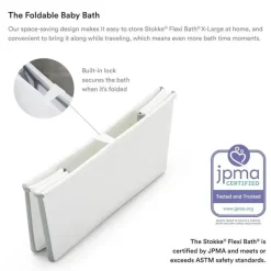 Stokke Bath Tubs & Seats*- Flexi Bath Tub X-Large Bundle, White