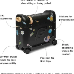Kids Stokke Kids Bags & Backpacks*- Jetkids Bedbox V3 Ride-On Suitcase, Black
