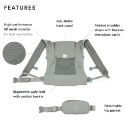 Stokke Front, Hip And Backpack Carriers*- Limas™ Mesh, Glacier Green