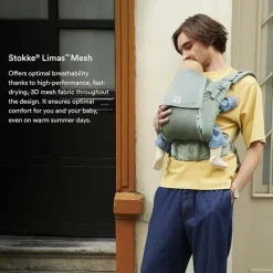 Stokke Front, Hip And Backpack Carriers*- Limas™ Mesh, Glacier Green