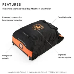 Stokke Stroller & Car Seat Bags*- PramPack, Black & Orange