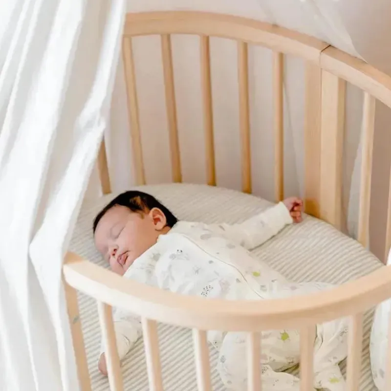 Stokke Crib & Bed Sheets*- Sleepi Canopy by Pehr, Grey