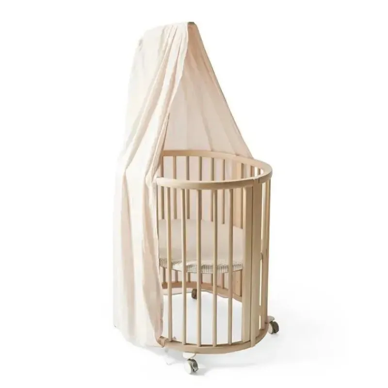 Stokke Crib & Bed Sheets*- Sleepi Canopy by Pehr, Blush
